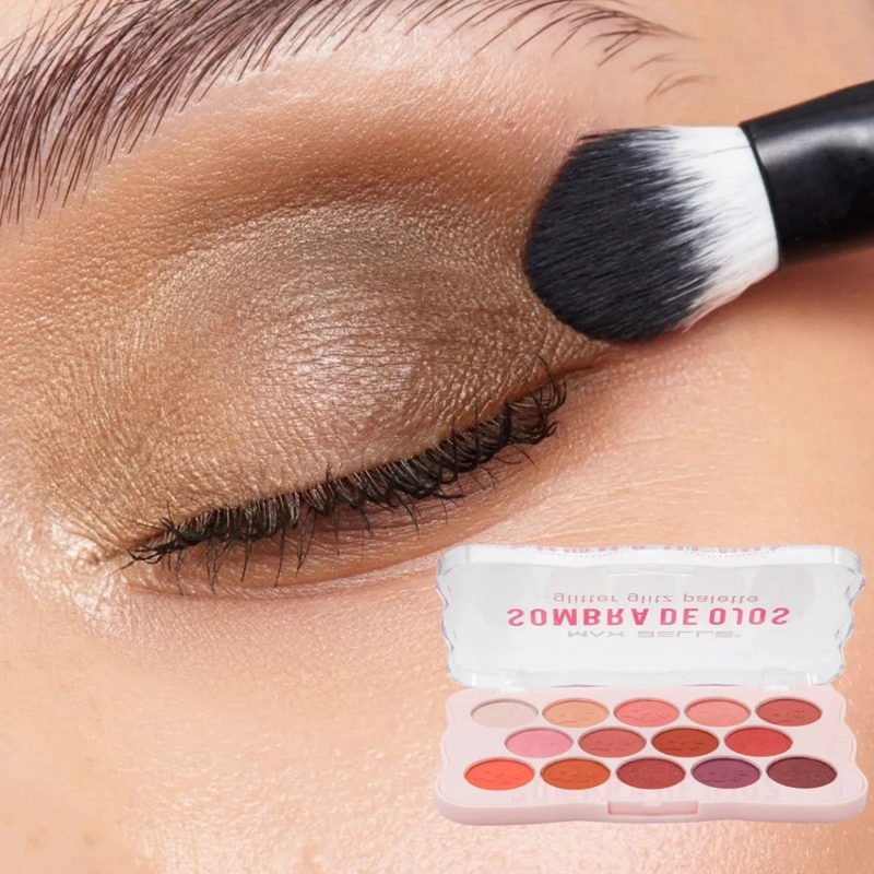 PALETA SOMBRAS OJOS PRO 14 TONOS ALTA PIGMENTACION ALJ - 5