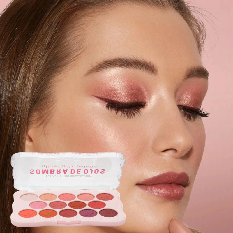 PALETA SOMBRAS OJOS PRO 14 TONOS ALTA PIGMENTACION ALJ - 7