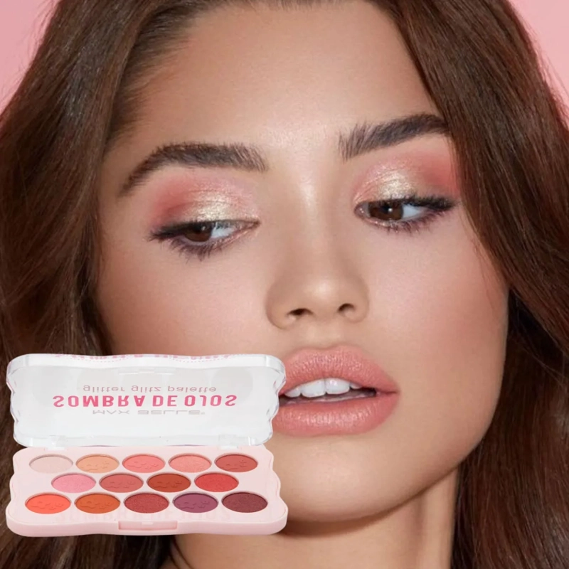 PALETA SOMBRAS OJOS PRO 14 TONOS ALTA PIGMENTACION ALJ - 9
