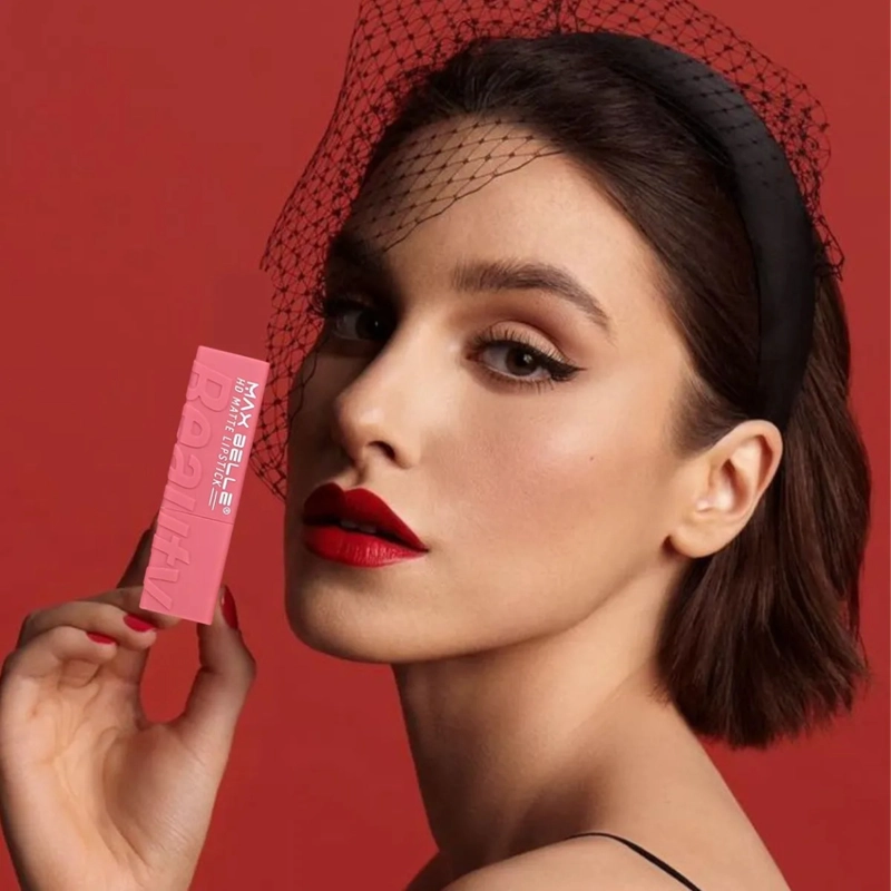 SET 2 LABIALES BARRA TONO VIBRANTE ACABADO ATERCIOPELADO ALJ - 9