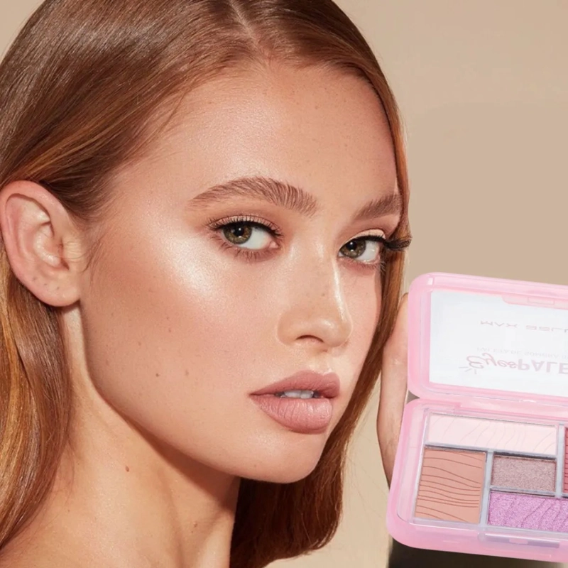 PALETA SOMBRAS OJOS 5 TONOS PIGMENTACION PROFESIONAL ALJ - 7