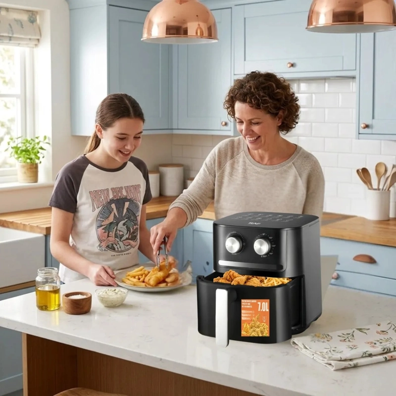 FREIDORA AIRE COCINA SIN ACEITE SALUDABLE 360 GRADOS ALJ - 3