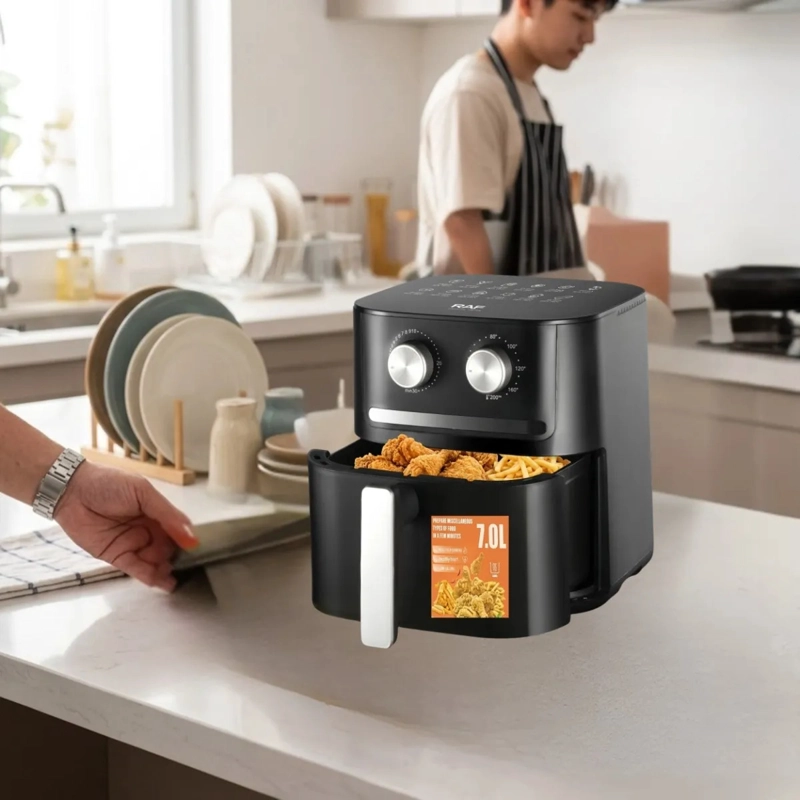 FREIDORA AIRE COCINA SIN ACEITE SALUDABLE 360 GRADOS ALJ - 6