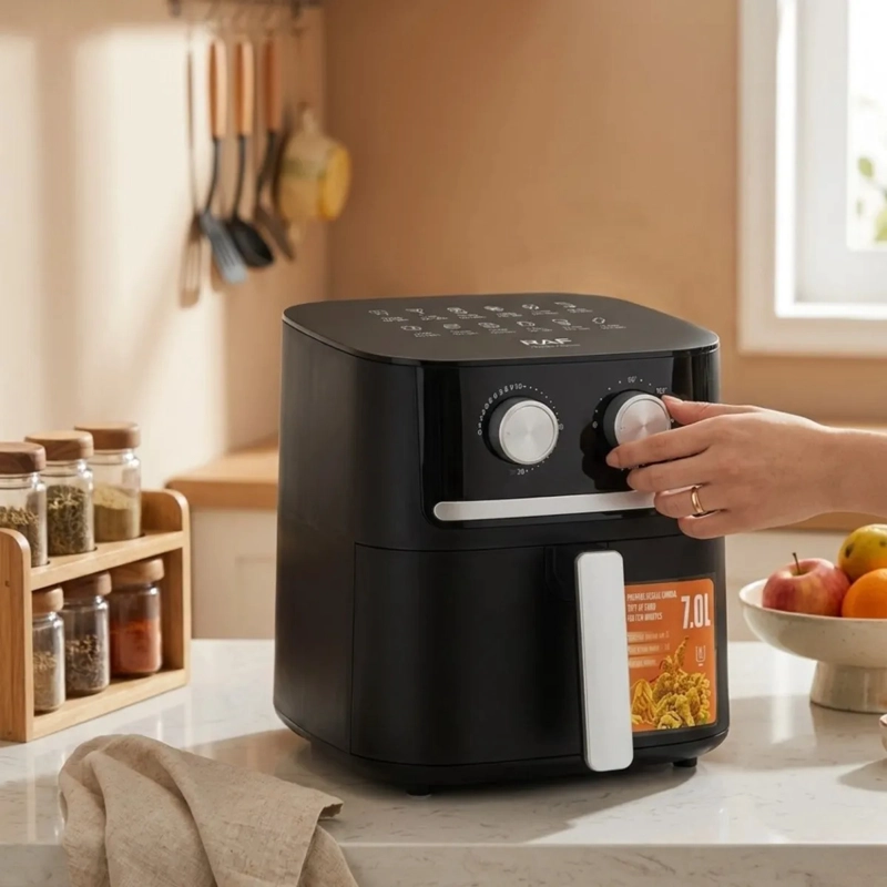 FREIDORA AIRE COCINA SIN ACEITE SALUDABLE 360 GRADOS ALJ - 9