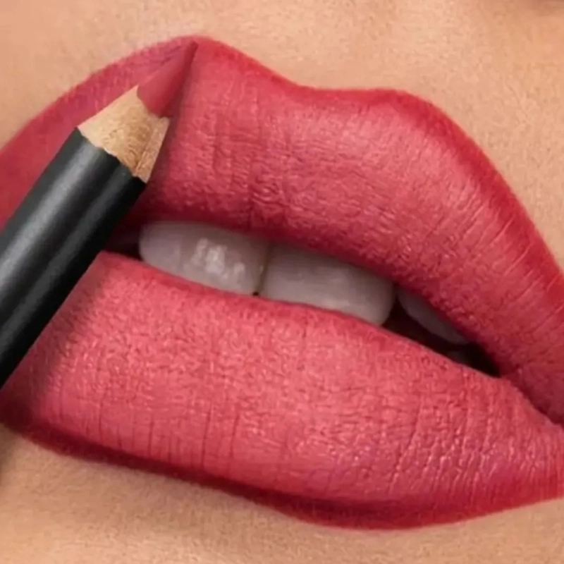 SET 3 LAPICES DELINEADORES LABIOS OJOS GUINDA CREMOSO ALJ - 5