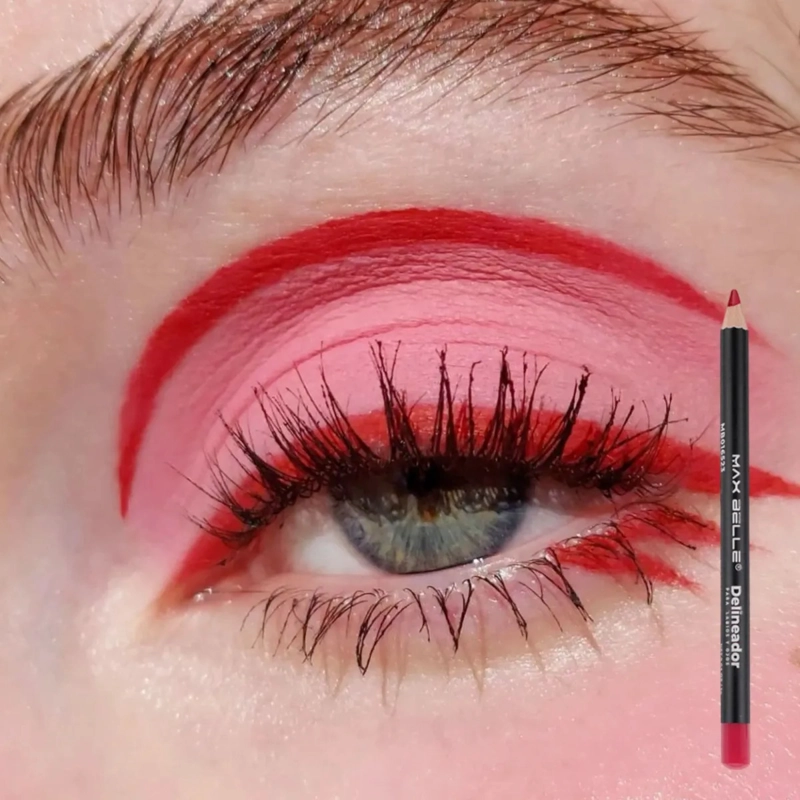 SET 3 LAPICES DELINEADORES LABIOS OJOS GUINDA CREMOSO ALJ - 9
