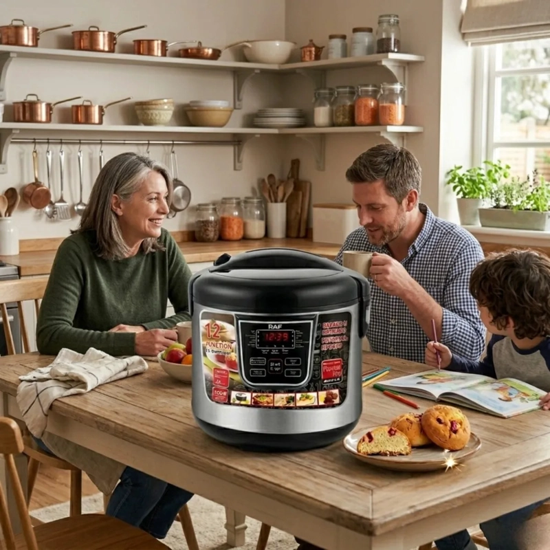 OLLA INTELIGENTE MULTIFUNCIONAL COCINA PANTALLA LED ALJ - 3