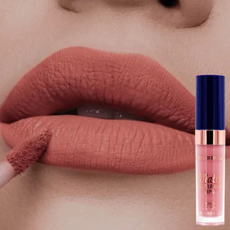 SET 2 LABIALES LIQUIDOS COLOR INTENSO TEXTURA LIGERA ALJ - 7