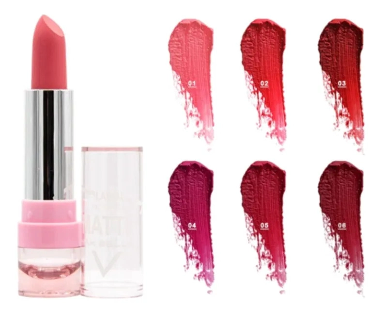 SET 2 LABIALES MATE ENVASE LUJO ACABADO ATERCIOPELADO ALJ - 2