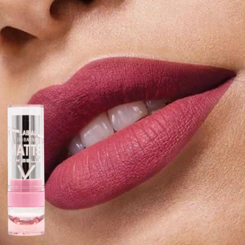 SET 2 LABIALES MATE ENVASE LUJO ACABADO ATERCIOPELADO ALJ - 3
