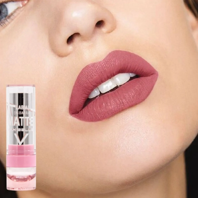SET 2 LABIALES MATE ENVASE LUJO ACABADO ATERCIOPELADO ALJ - 9
