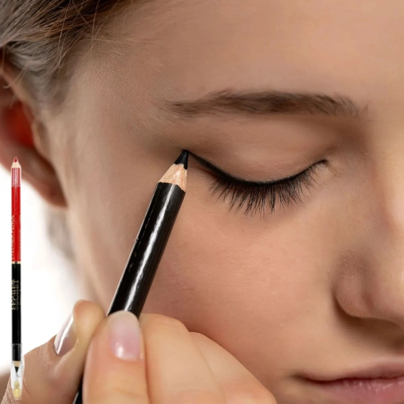 SET DELINEADOR OJOS PRECISION SACAPUNTAS MAQUILLAJE  ALJ - 4