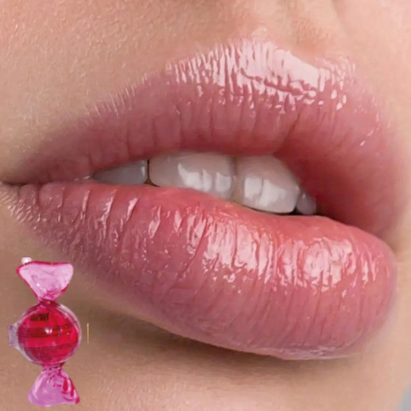SET 3 BRILLOS LABIALES SABOR CARAMELO EFECTO HIDRATANTE ALJ - 8