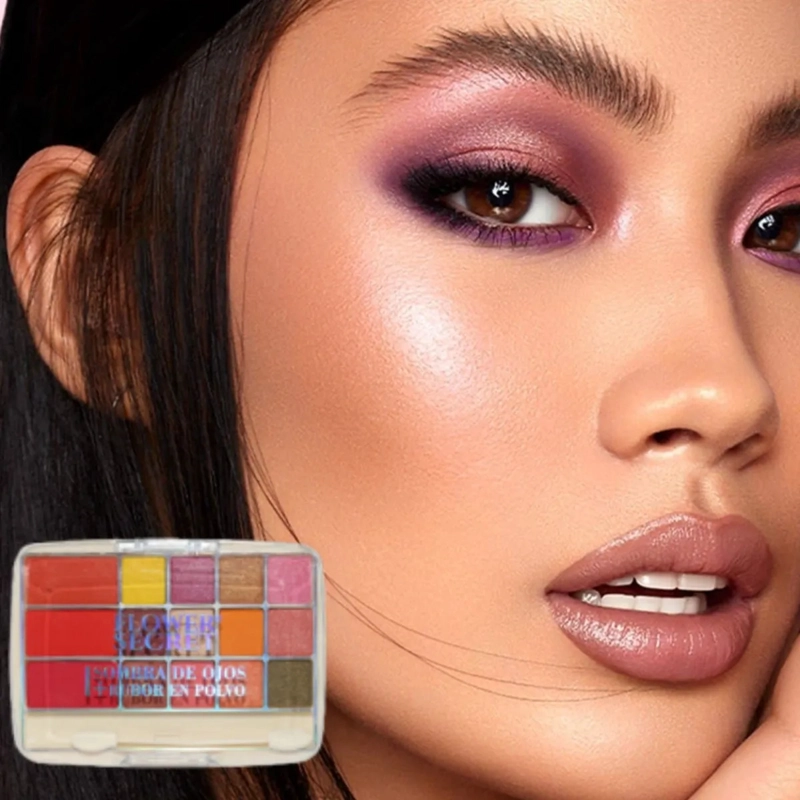 PAQ 24 PALETA MAQUILLAJE ROSTRO OJOS MATE SATINADO ALJ - 2