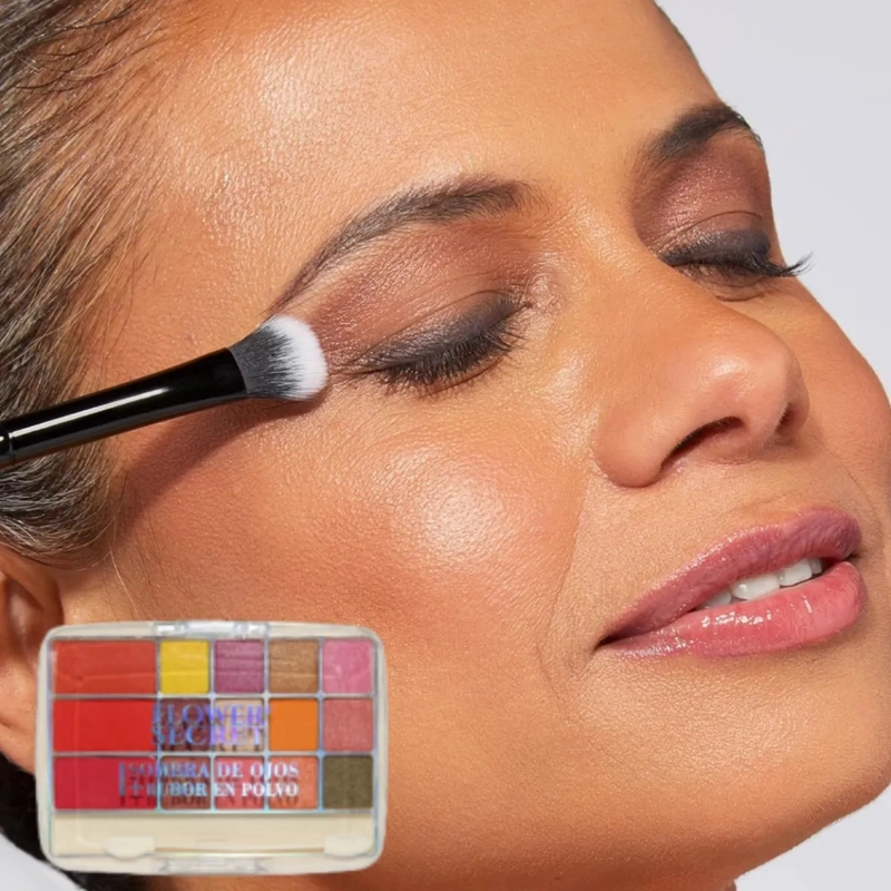 PAQ 24 PALETA MAQUILLAJE ROSTRO OJOS MATE SATINADO ALJ - 3