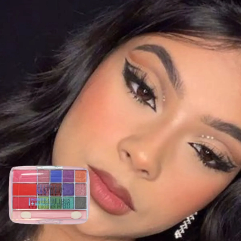 PAQ 24 PALETA MAQUILLAJE ROSTRO OJOS MATE SATINADO ALJ - 5