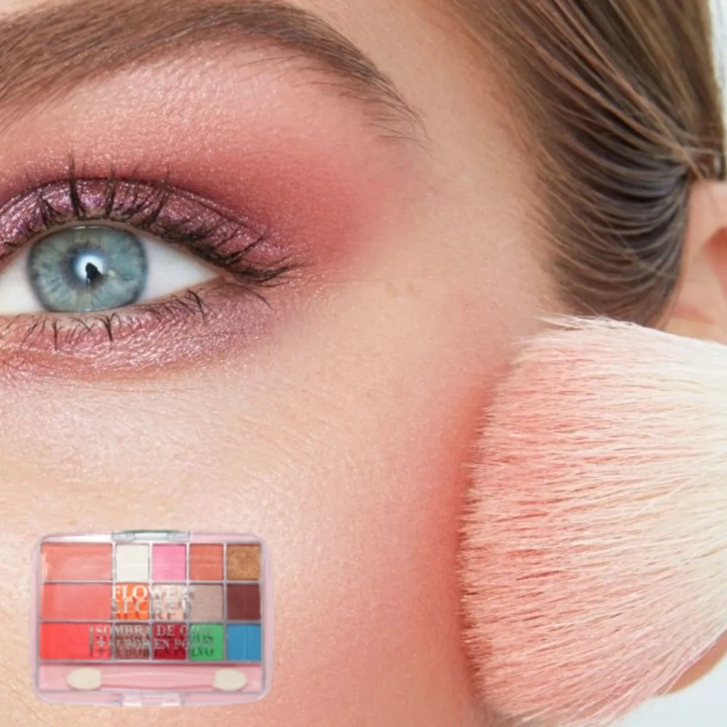 PAQ 24 PALETA MAQUILLAJE ROSTRO OJOS MATE SATINADO ALJ - 7