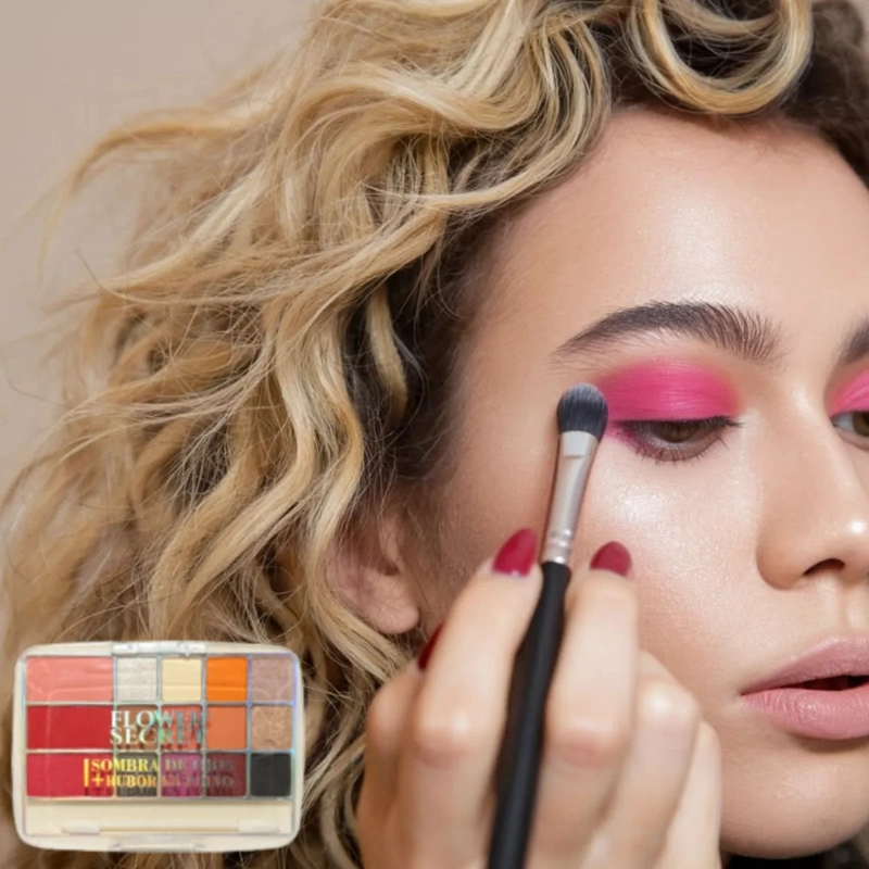 PAQ 24 PALETA MAQUILLAJE ROSTRO OJOS MATE SATINADO ALJ - 9