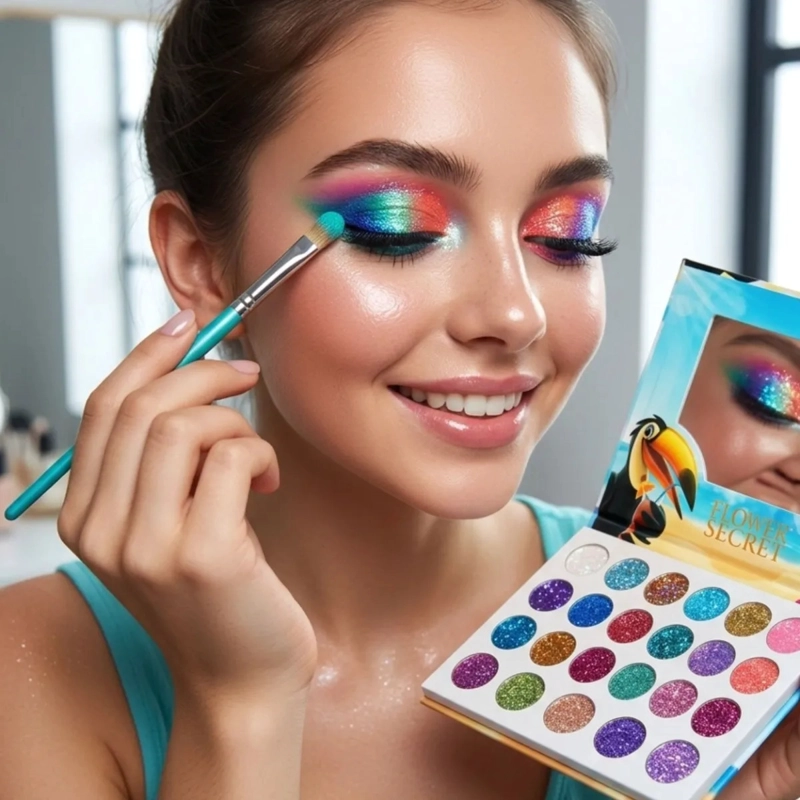 SET 2 PALETAS SOMBRAS 24 COLORES MATE BRILLANTES ALJ - 10