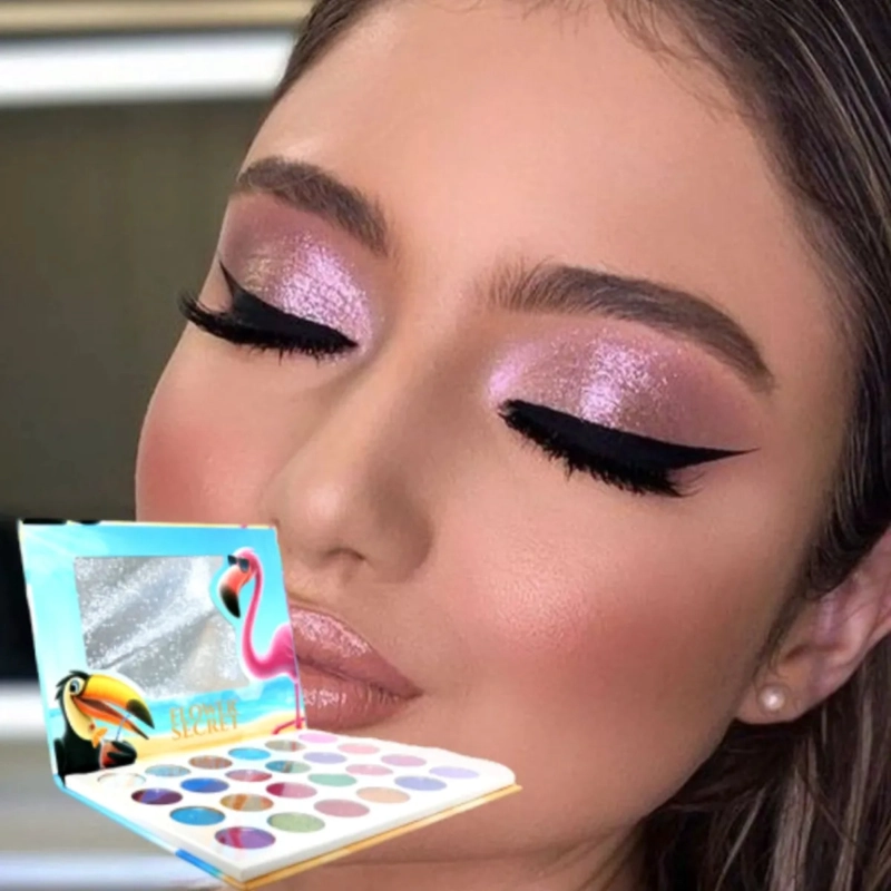 SET 2 PALETAS SOMBRAS 24 COLORES MATE BRILLANTES ALJ - 8