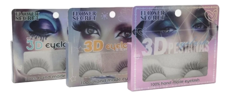 SET PESTAÑAS POSTIZAS 3D VOLUMEN MULTIDIMENSIONAL ALJ - 2