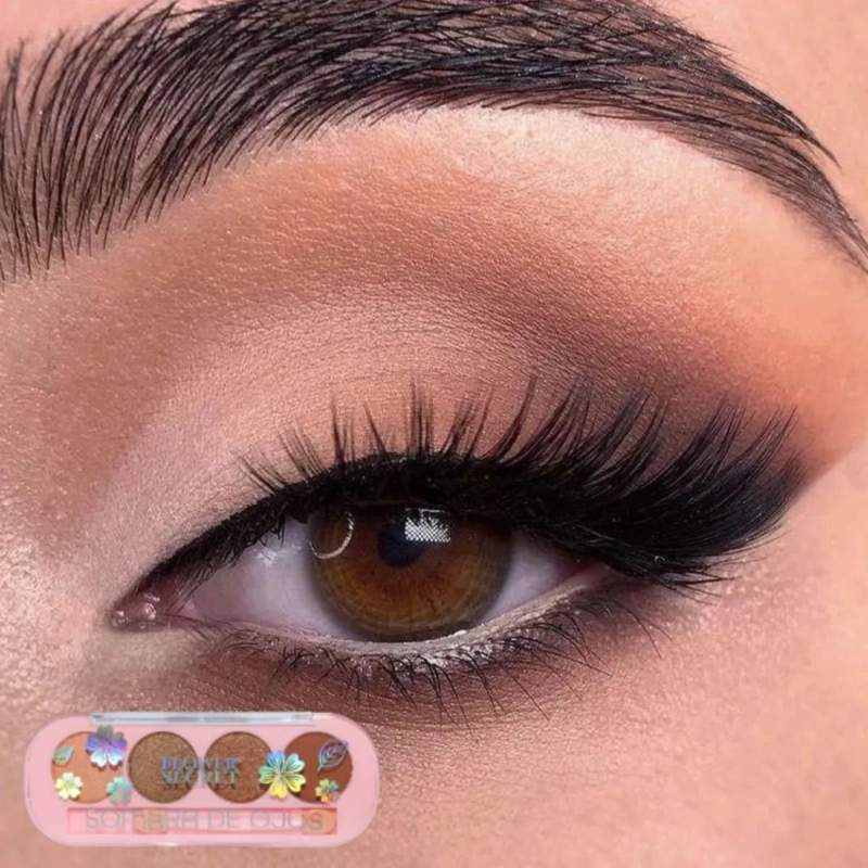 PAQ 24 PALETAS OJOS COMPACTA 4 COLORES MATE SATINADOS ALJ - 6