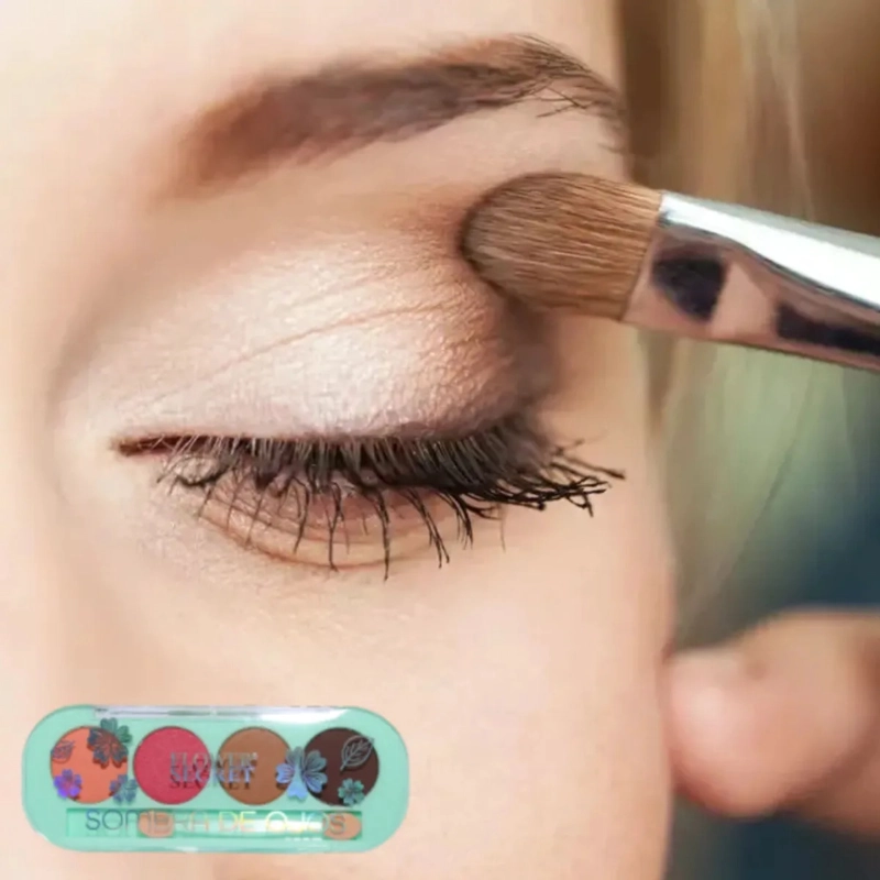 PAQ 24 PALETAS OJOS COMPACTA 4 COLORES MATE SATINADOS ALJ - 7