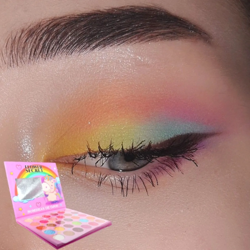 PALETA MAQUILLAJE PROFESIONAL 30 TONOS ARCOIRIS FANTASIA ALJ - 10
