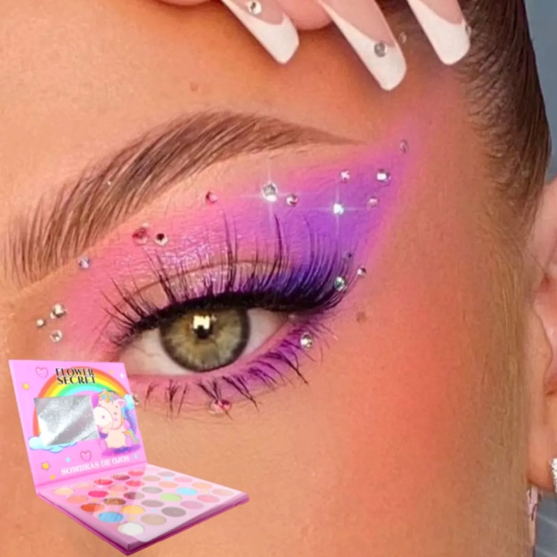 PALETA MAQUILLAJE PROFESIONAL 30 TONOS ARCOIRIS FANTASIA ALJ - 4
