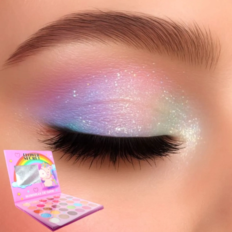 PALETA MAQUILLAJE PROFESIONAL 30 TONOS ARCOIRIS FANTASIA ALJ - 5