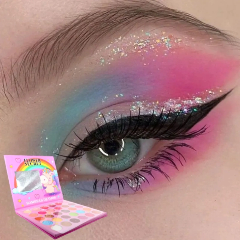 PALETA MAQUILLAJE PROFESIONAL 30 TONOS ARCOIRIS FANTASIA ALJ - 6
