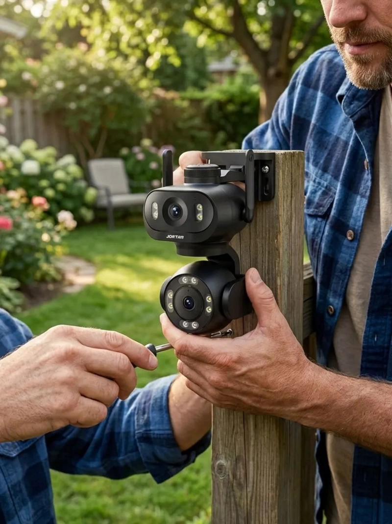 CAMARA SEGURIDAD IP DOBLE LENTE PTZ WIFI 5G EXTERIOR MV - 3