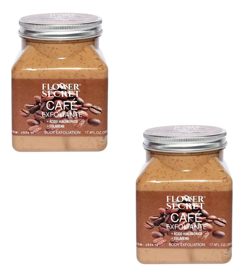 SET 2 CREMAS CAFE  EXFOLIANTES NUTRITIVAS HIDRATANTES LAU - 2