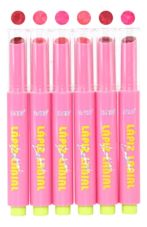 PAQUETE 24 BRILLOS LABIALES BARRA EFECTO ESPEJO LIGERO MV - 4