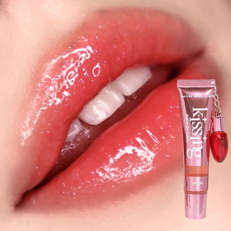 SET 2 ACEITE LABIOS KISSING TINTA BRILLO SEDOSO COLOR MV - 7