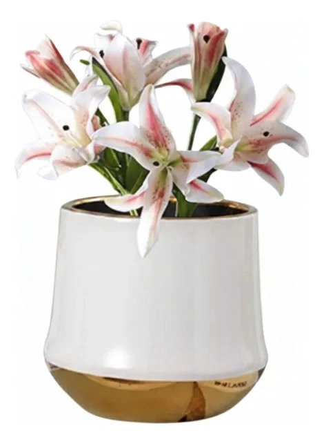 MACETA ELEGANTE DECORATIVA PLANTA INTERIOR OFICINA ALJ - 1