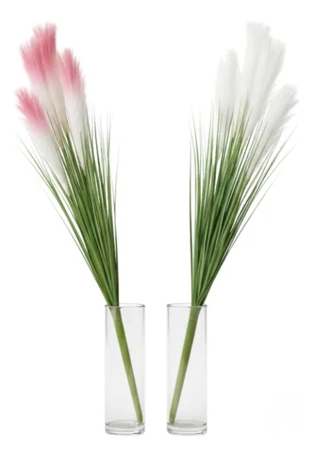 PAMPA ARTIFICIAL VARAS DECORATIVAS FOLLAJE PLUMOSO BOHO ALJ - 2