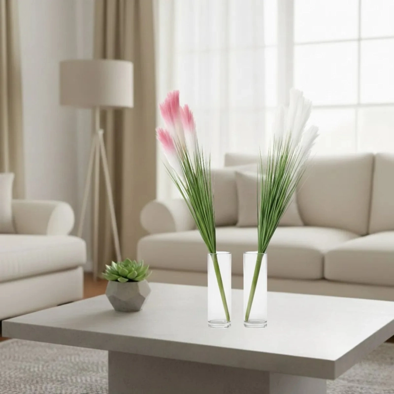 PAMPA ARTIFICIAL VARAS DECORATIVAS FOLLAJE PLUMOSO BOHO ALJ - 6