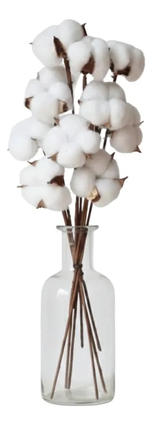 SET 3 FLORES ARTIFICIALES DECORATIVAS ALGODON FLORERO  ALJ - 2