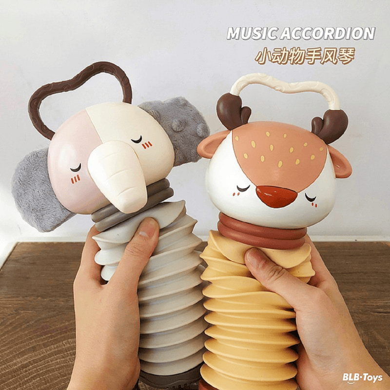 JUGUETE PELUCHE ACORDEON SONIDO SENSORIAL LEON NIÑOS LAU - 5