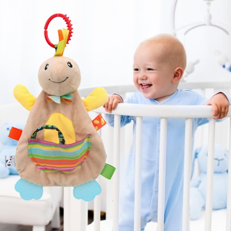 SET 2 MORDEDOR PELUCHE DENTICION SENSORIAL SUAVE BEBE LAU - 1