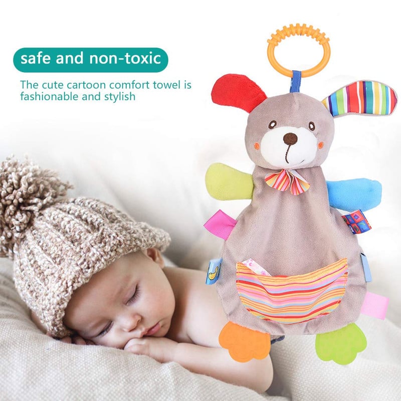 SET 2 MORDEDOR PELUCHE DENTICION SENSORIAL SUAVE BEBE LAU - 4