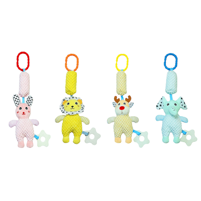 SET 2 SONAJERO COCHE CUNA SENSORIAL PELUCHE BEBE LAU - 8