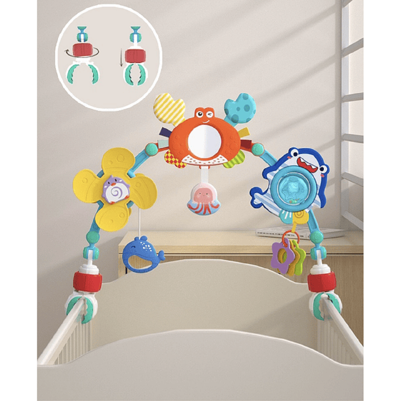 SONAJERO ARCO COCHE SENSORIAL AJUSTABLE ESTIMULAR BEBE LAU - 9
