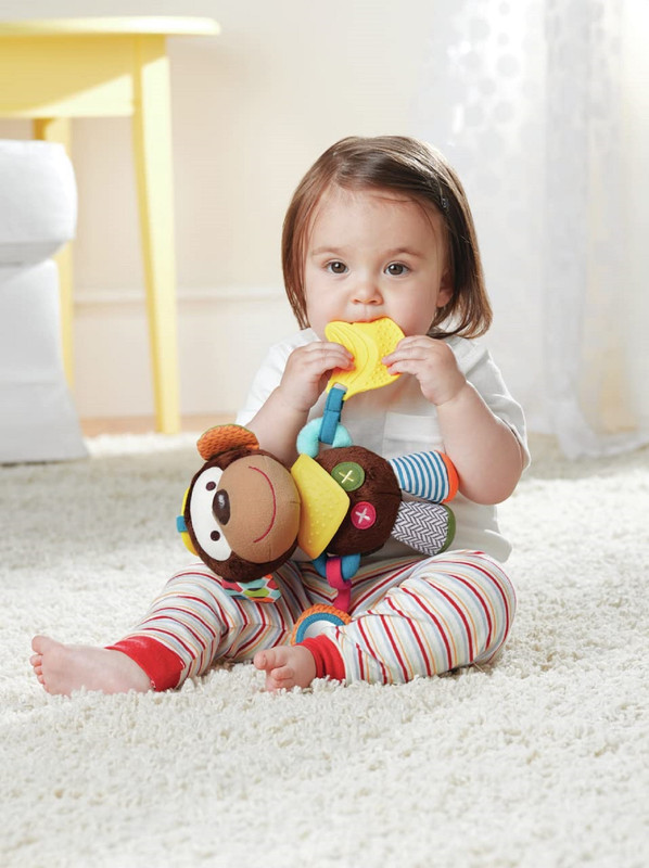 MORDEDOR PELUCHE SENSORIAL ESTIMULACION COLGANTE BEBES LAU - 1