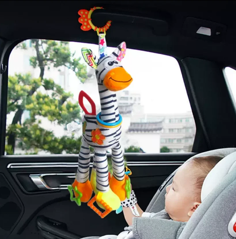 SONAJERO JIRAFA MUÑECO PELUCHE COLGANTE COCHE CUNA LAU - 2