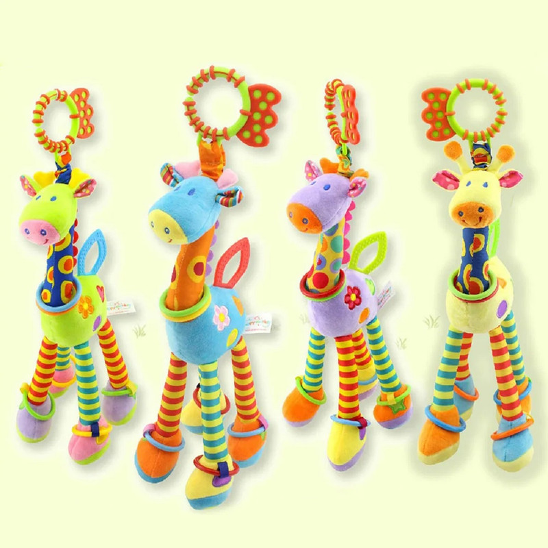 SONAJERO JIRAFA MUÑECO PELUCHE COLGANTE COCHE CUNA LAU - 5