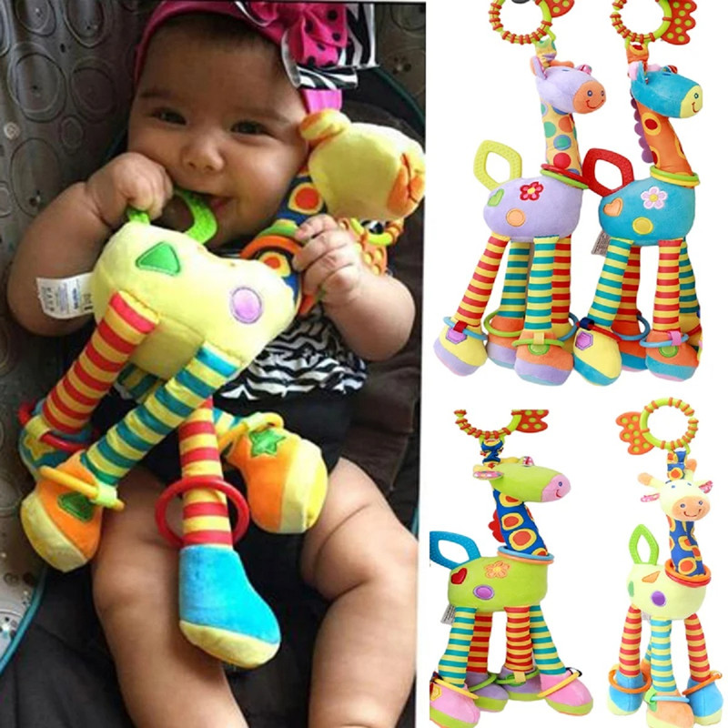 SONAJERO JIRAFA MUÑECO PELUCHE COLGANTE COCHE CUNA LAU - 7