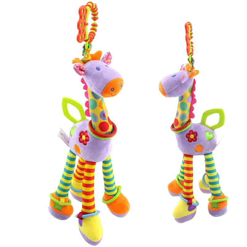 SONAJERO JIRAFA MUÑECO PELUCHE COLGANTE COCHE CUNA LAU - 8