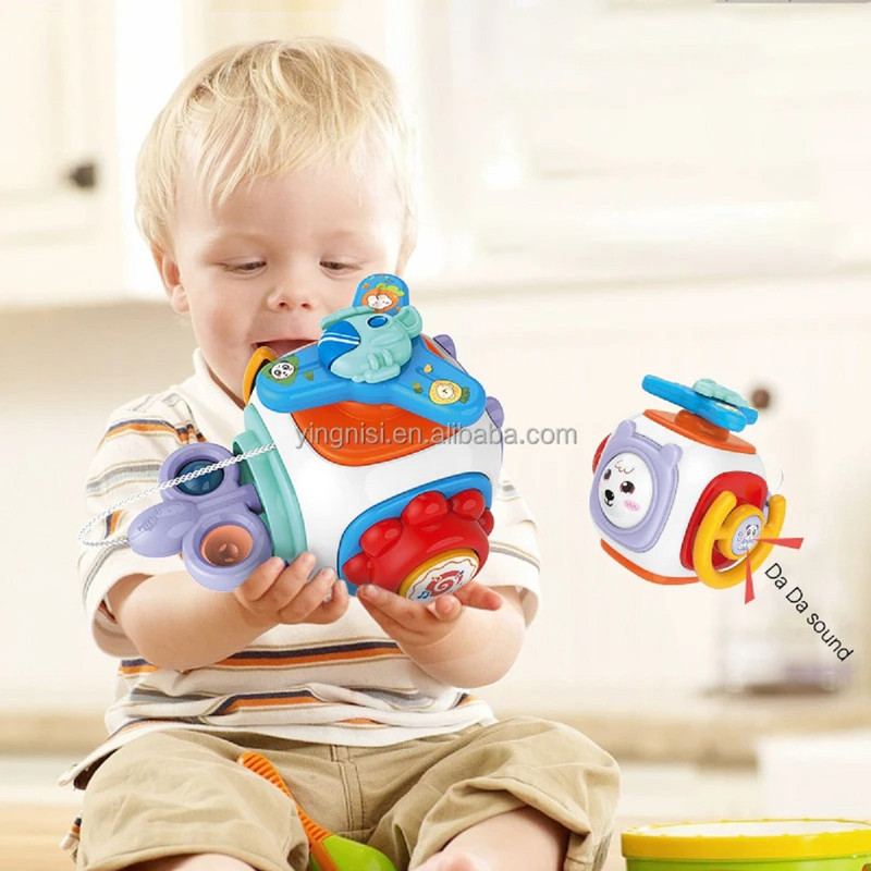 JUGUETE CUBO 8EN1 EDUCATIVO ESTIMULAR SONIDO BEBES LAU - 2